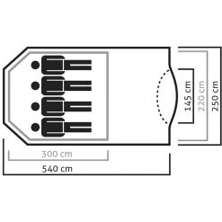 SALEWA Alpine Lodge 4 Tent -Wandeluitrusting iview 5014524 001 pic4