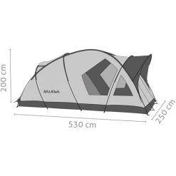 SALEWA Alpine Lodge 4 Tent -Wandeluitrusting iview 5014524 001 pic5