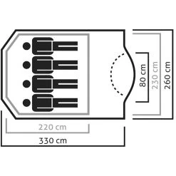 SALEWA Alpine Hut 4 Tent -Wandeluitrusting iview 5014525 001 pic5