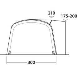 Outwell Blossburg 380 Air Voortent -Wandeluitrusting iview 5050161 001 pic6