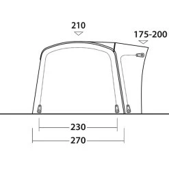 Outwell Wolfburg 380 Air Voortent -Wandeluitrusting iview 5050172 001 pic6